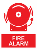 Fototapeta  - Fire alarm sign