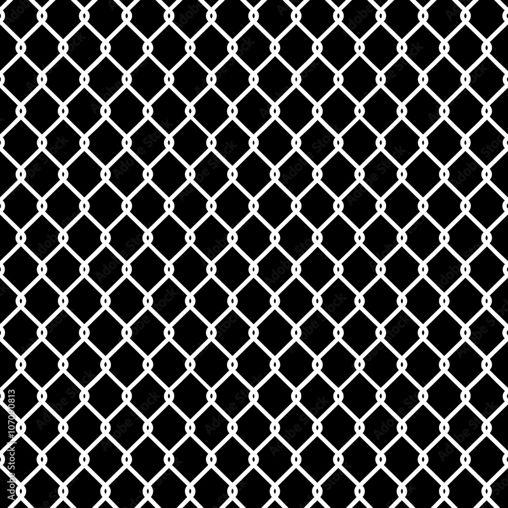Seamless chain link fence silhouette pattern texture wallpaper Stock Vector  | Adobe Stock