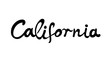 © Vasily Merkushev - Hand-written word CALIFORNIA, vector lettering
