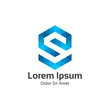 © Biru Muda - Business corporate letter S logo design vector.