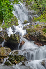 Waterfall in deep rain forest jungle (Krok E Dok Waterfall Sarab