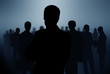 © ASDF - black silhouettes of business people