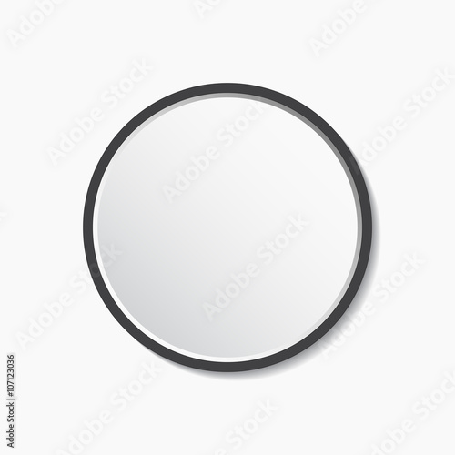 Round Mirror With Frame Vector Ilration This Stock Round Mirror With Frame Vector Ilration