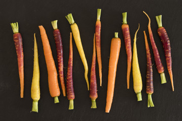 Wall Mural - Raw Baby Carrots