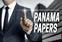 Panama Papers Touchscreen Is Operated By Businessman