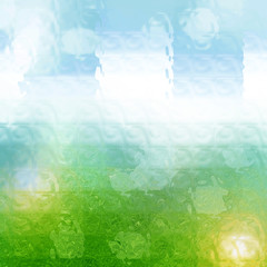 Sticker - Abstract green nature background