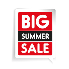 Canvas Print - Big summer sale vector