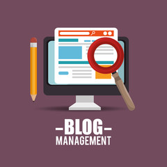 Wall Mural - blog management  design 