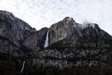 Upper And Lower Yosemite Falls National Park California