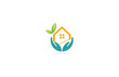 home leaf eco hand logo
