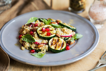 Wall Mural - Quinoa with grilled courgette salad