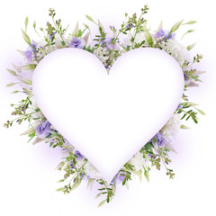 Fotomurales - Bridal bouquet from white and pink flowers, butterfly