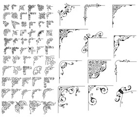 Wall Mural - mega set 78 corners