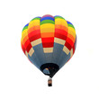 Hot air balloon isolated white background