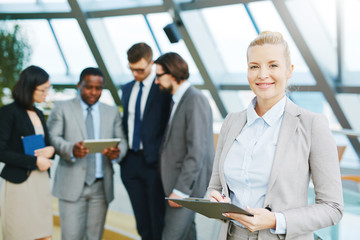 Canvas Print - Successful secretary