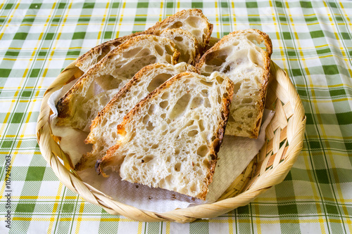 Fette Di Pane Casareccio Italiano Stock Photo Adobe Stock