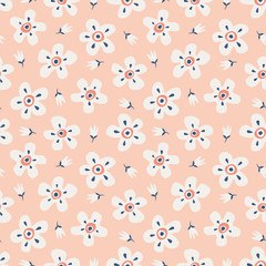 Aufkleber - seamless floral pattern