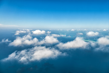 Wall Mural - Beautiful view above clouds