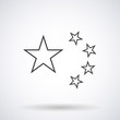 © sirius_star - the stars of the Chinese flag silhouettes, stylish vector illustration