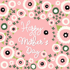 Wall Mural - Mother's Day, floral pattern
