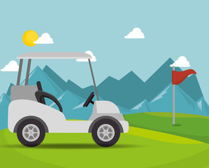 Poster - golf tournament design 