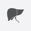 Liver icon of vector illustration for web and mobile