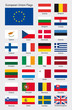 flaggen Mitgliedsstaaten europäische union 