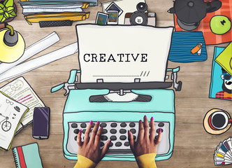 Poster - creativity creative ideas imagination inspiration design concept
