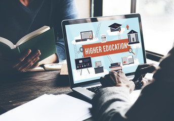 Wall Mural - higher education academic bachelor financial aid concept