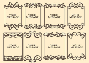 Vintage decorative design border