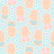 sweet baby seamless pattern