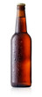 © alexlukin - Brown cold beer bottle with drops