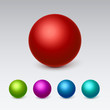 © sayid - 3d Spheres icons set collection. Vector illustration
