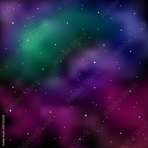 Space Cosmos Galaxy Black Green Blue Violet Pink Background White