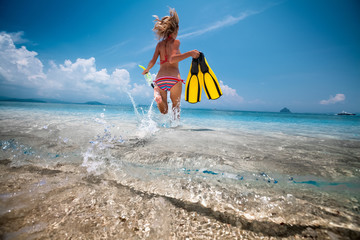 Woman on the beach