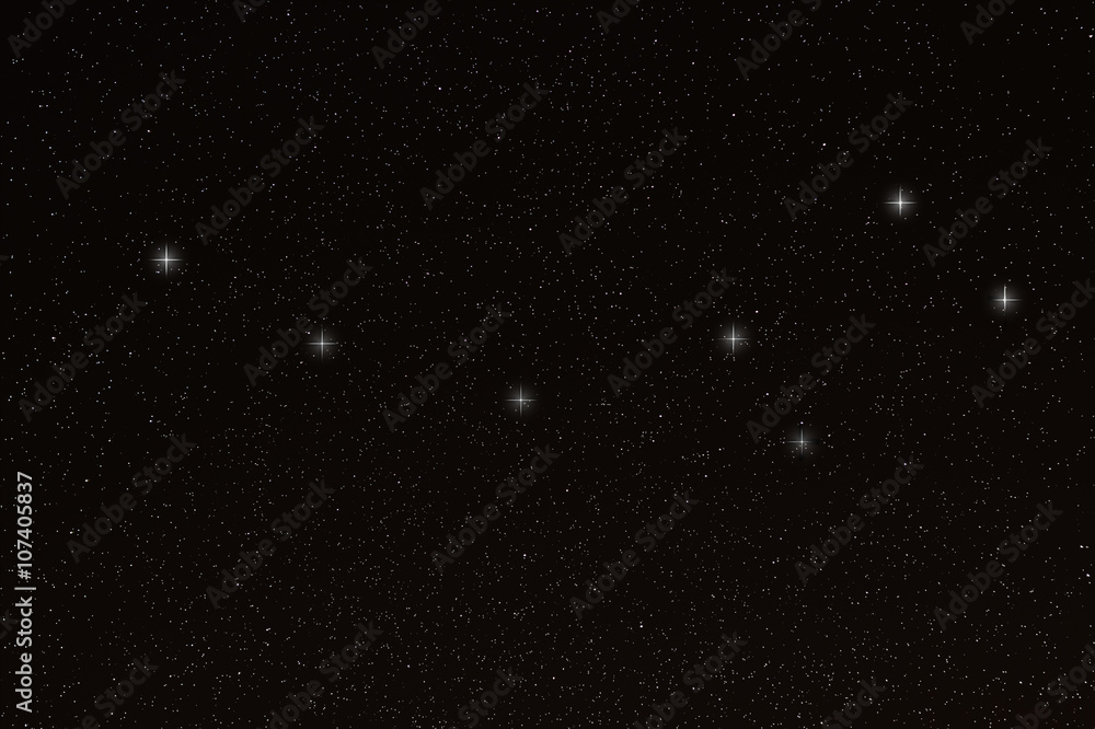 Ursa Minor Konstellation Kleiner Wagen Kleiner Bar Polarstern