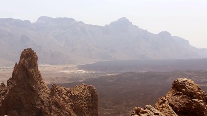 Wall Mural - Teide National Park Roques de Garcia in Tenerife at Canary Islands of Spain