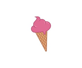 Wall Mural - Ice cream logo