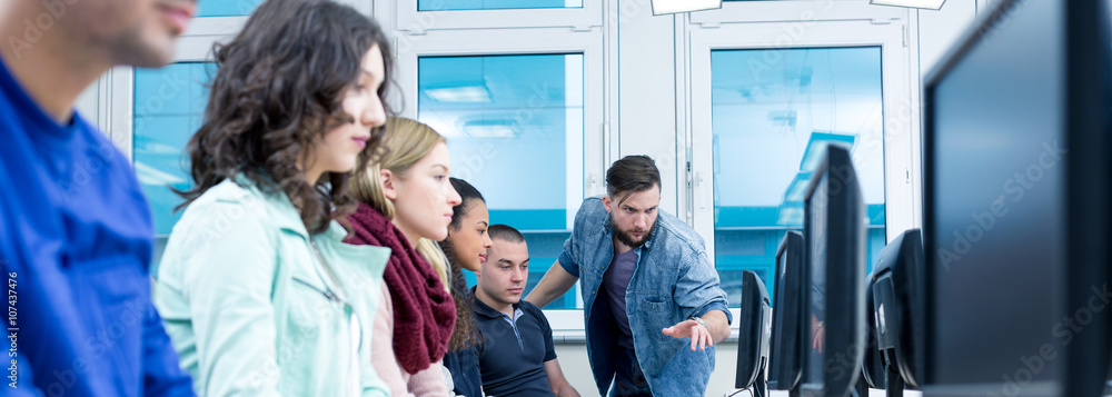 Showing the secrets of computer science Stock Photo | Adobe Stock