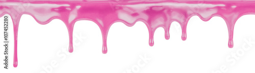 Fotomural Flowing sweet pink glaze isolated