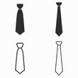 Necktie  vector icons.