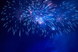 © Pavlo Vakhrushev - Blue colorful fireworks