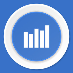 Poster - graph blue flat design modern web icon