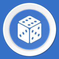 Poster - game blue flat design modern web icon