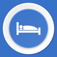 Poster - hotel blue flat design modern web icon