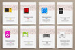 © palau83 - Corporate identity vector templates set with doodles technology theme