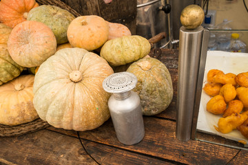 Wall Mural - Easter pumpkin doughnuts