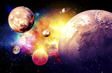 Fototapeta Fototapety dla młodzieży do pokoju - Planets Galaxy, the over light - Elements of this Image Furnished by NASA