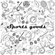 © toricheks - Sport goods line art design vector illustration