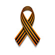 St. George ribbon on a white background. Element of graphic design  for Victory Day. Vector illustration